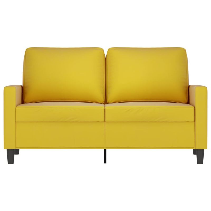 Casa si Gradina - Mobilier - Canapele si coltare - Canapele - Canapea cu 2 locuri, galben, 120 cm, catifea - Infinity.ro