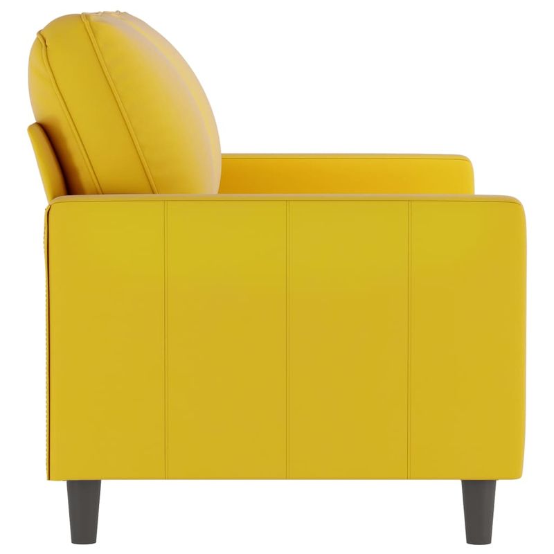 Casa si Gradina - Mobilier - Canapele si coltare - Canapele - Canapea cu 2 locuri, galben, 120 cm, catifea - Infinity.ro