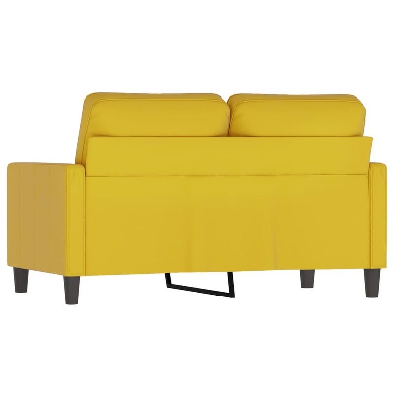 Casa si Gradina - Mobilier - Canapele si coltare - Canapele - Canapea cu 2 locuri, galben, 120 cm, catifea - Infinity.ro