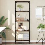 Casa si Gradina - Mobilier - Biblioteci si rafturi - Biblioteci - Biblioteca cu 5 niveluri, stejar fumuriu, 59x35x171 cm, lemn - Infinity.ro