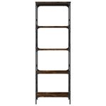 Casa si Gradina - Mobilier - Biblioteci si rafturi - Biblioteci - Biblioteca cu 5 niveluri, stejar fumuriu, 59x35x171 cm, lemn - Infinity.ro