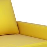Casa si Gradina - Mobilier - Canapele si coltare - Canapele - Canapea cu 2 locuri, galben, 120 cm, catifea - Infinity.ro