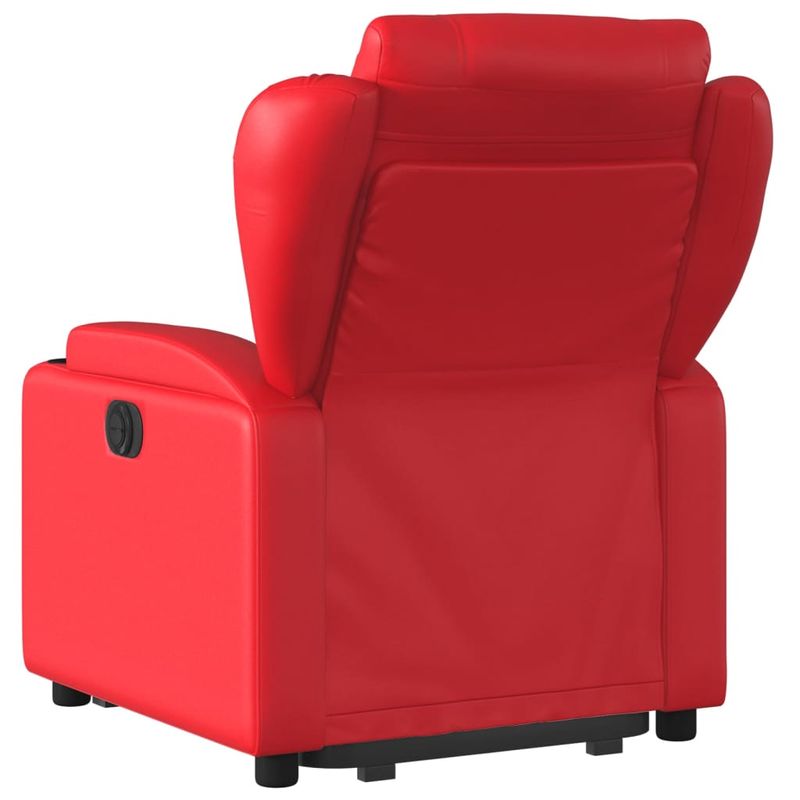 Casa si Gradina - Mobilier - Scaune si fotolii - Fotolii - Fotoliu rabatabil cu ridicare, rosu, piele ecologica - Infinity.ro