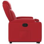 Casa si Gradina - Mobilier - Scaune si fotolii - Fotolii - Fotoliu rabatabil cu ridicare, rosu, piele ecologica - Infinity.ro