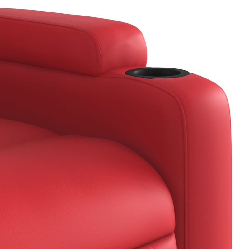 Casa si Gradina - Mobilier - Scaune si fotolii - Fotolii - Fotoliu rabatabil cu ridicare, rosu, piele ecologica - Infinity.ro