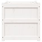 Casa si Gradina - Gradinarit si plante - Plante si ghivece - Ghivece si suporturi - Jardiniere de gradina, 2 buc., alb, lemn masiv de pin - Infinity.ro