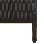 Casa si Gradina - Decoratiuni - Pereti despartitori si paravane - Separator de camera cu 3 panouri, negru, poliratan, model țesătură plină, mărime 147x180 cm - Infinity.ro