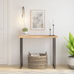 Casa si Gradina - Constructii - Lemn constructii - Placi lemn - Blat masa 80x40x2,5 cm dreptunghiular lemn acacia margine vie - Infinity.ro