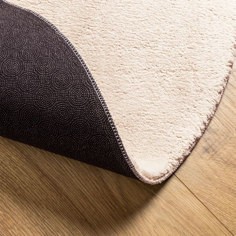 Casa si Gradina - Textile si covoare - Covoare - Covoare casa - Covor HUARTE, fir scurt, moale si lavabil, bej, Ø 80 cm - Infinity.ro