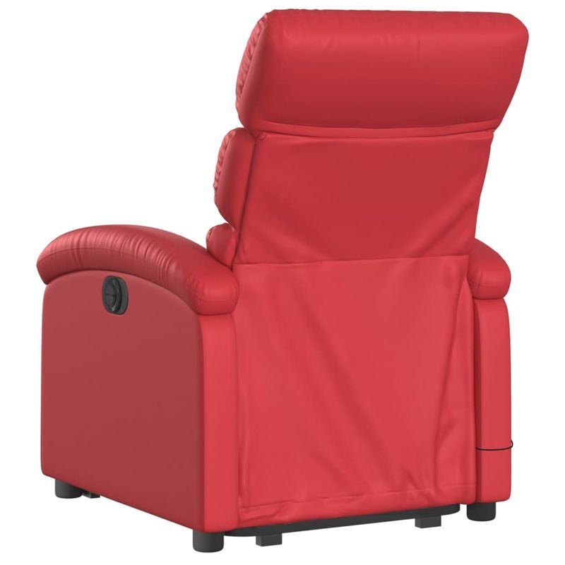 Casa si Gradina - Mobilier - Scaune si fotolii - Fotolii - Fotoliu rabatabil cu ridicare, rosu, piele ecologica - Infinity.ro