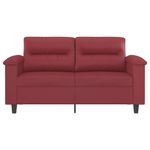 Casa si Gradina - Mobilier - Canapele si coltare - Canapele - Canapea cu 2 locuri, rosu vin, 120 cm, material textil - Infinity.ro