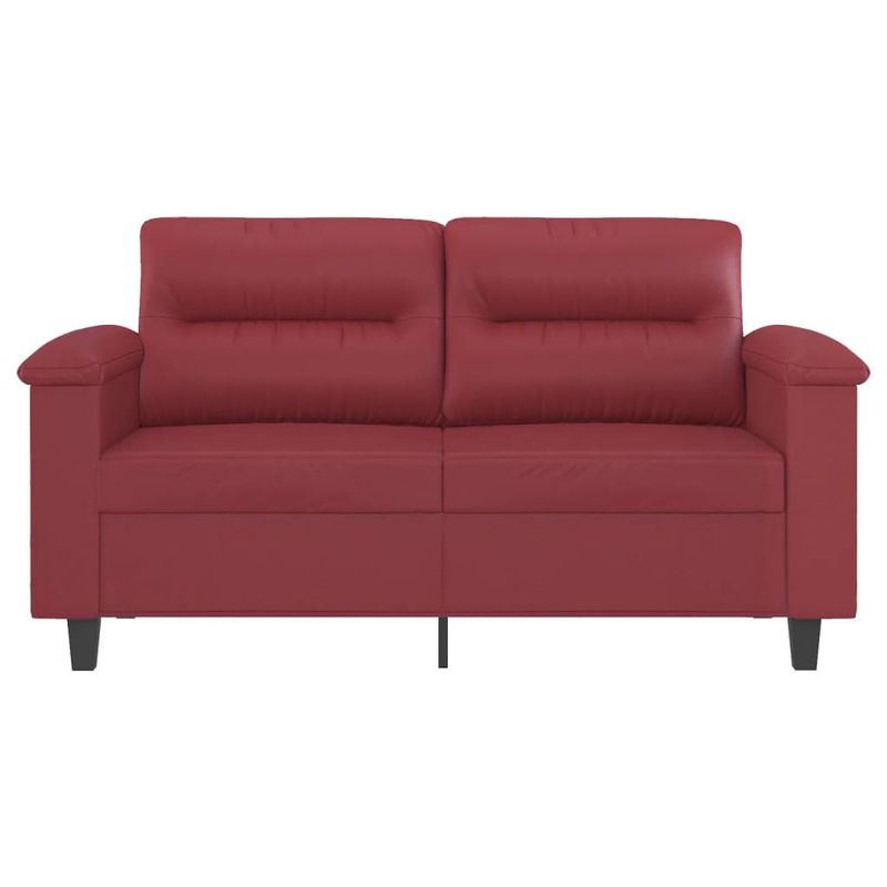 Casa si Gradina - Mobilier - Canapele si coltare - Canapele - Canapea cu 2 locuri, rosu vin, 120 cm, material textil - Infinity.ro