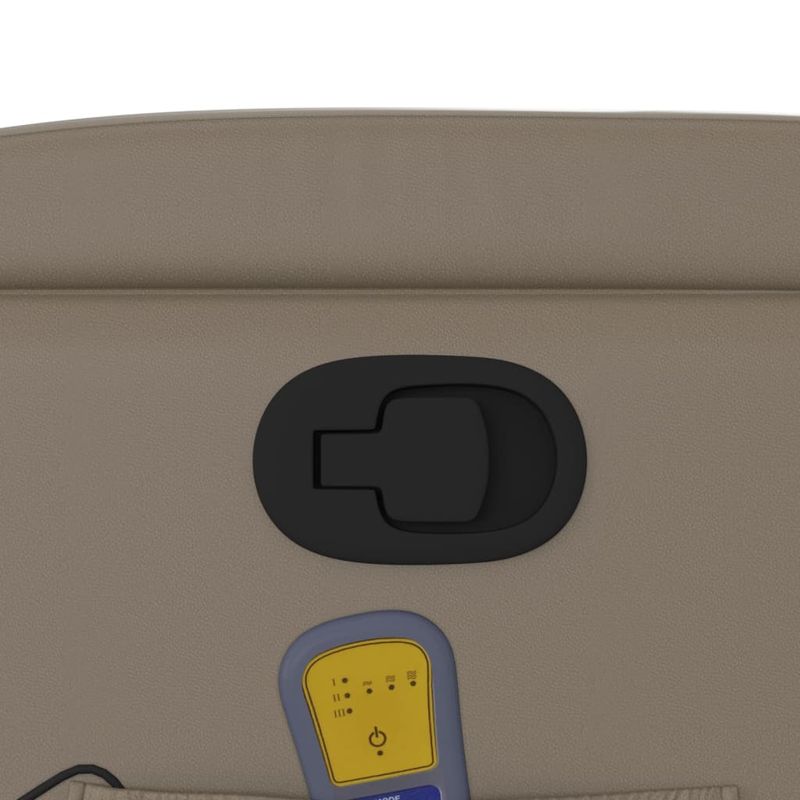 Ingrijire personala si Cosmetice - Sanatate si wellness - Articole wellness - Fotolii de masaj - Fotoliu de masaj rabatabil vertical cappuccino piele ecologica - Infinity.ro