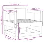 Casa si Gradina - Gradina si terasa - Mobilier exterior - Canapele si fotolii gradina - Scaune de gradina, 2 buc., lemn masiv pin - Infinity.ro