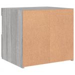 Casa si Gradina - Mobilier - Comode si corpuri - Noptiere - Noptiera cu lumini LED, gri sonoma, 50x40x45 cm - Infinity.ro