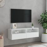 Casa si Gradina - Mobilier - Comode si corpuri - Comode - Comoda TV de perete, alb, 100x30x30 cm, lemn prelucrat - Infinity.ro