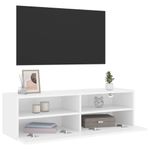 Casa si Gradina - Mobilier - Comode si corpuri - Comode - Comoda TV de perete, alb, 100x30x30 cm, lemn prelucrat - Infinity.ro