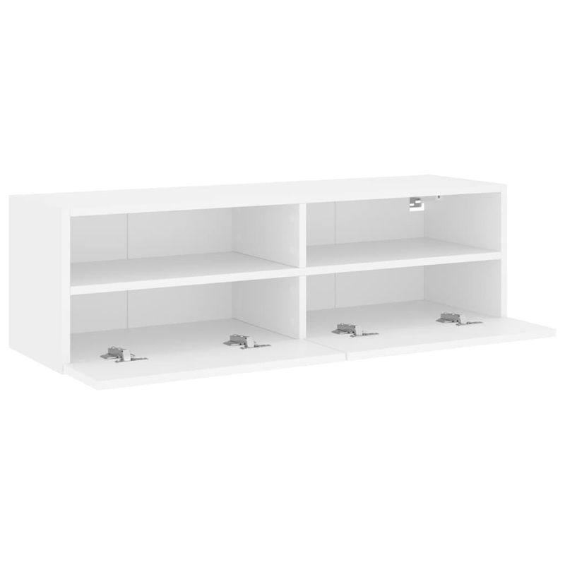 Casa si Gradina - Mobilier - Comode si corpuri - Comode - Comoda TV de perete, alb, 100x30x30 cm, lemn prelucrat - Infinity.ro