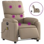 Ingrijire personala si Cosmetice - Sanatate si wellness - Articole wellness - Fotolii de masaj - Fotoliu electric masaj rabatabil, cappuccino, piele ecologica - Infinity.ro