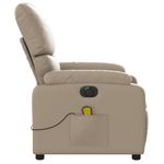 Ingrijire personala si Cosmetice - Sanatate si wellness - Articole wellness - Fotolii de masaj - Fotoliu electric masaj rabatabil, cappuccino, piele ecologica - Infinity.ro