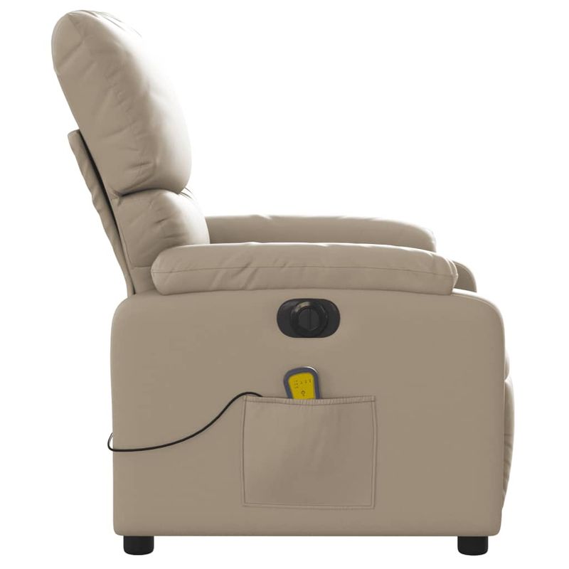 Ingrijire personala si Cosmetice - Sanatate si wellness - Articole wellness - Fotolii de masaj - Fotoliu electric masaj rabatabil, cappuccino, piele ecologica - Infinity.ro
