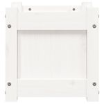 Casa si Gradina - Gradinarit si plante - Plante si ghivece - Ghivece si suporturi - Jardiniera de gradina, 31x31x31 cm, alb lemn masiv de pin - Infinity.ro