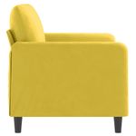 Casa si Gradina - Mobilier - Canapele si coltare - Canapele - Canapea cu 2 locuri, galben, 120 cm, catifea - Infinity.ro