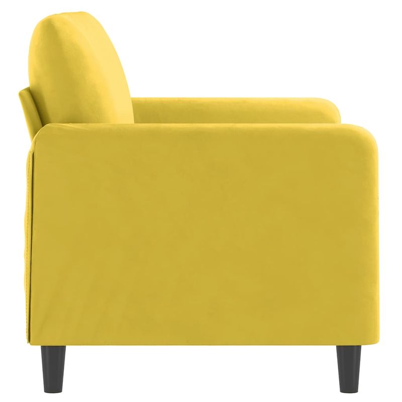 Casa si Gradina - Mobilier - Canapele si coltare - Canapele - Canapea cu 2 locuri, galben, 120 cm, catifea - Infinity.ro