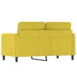 Casa si Gradina - Mobilier - Canapele si coltare - Canapele - Canapea cu 2 locuri, galben, 120 cm, catifea - Infinity.ro
