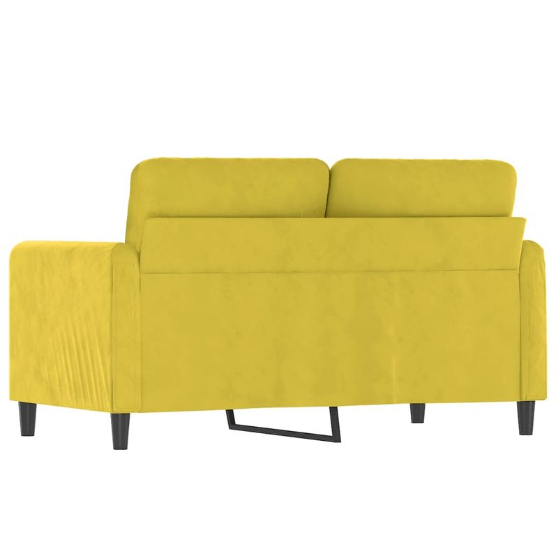Casa si Gradina - Mobilier - Canapele si coltare - Canapele - Canapea cu 2 locuri, galben, 120 cm, catifea - Infinity.ro