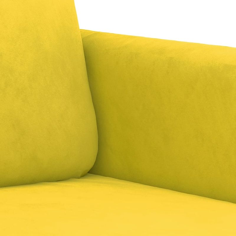 Casa si Gradina - Mobilier - Canapele si coltare - Canapele - Canapea cu 2 locuri, galben, 120 cm, catifea - Infinity.ro