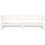 Casa si Gradina - Mobilier - Paturi si accesorii - Paturi - Pat de zi extensibil, alb, 2x(80x200) cm, lemn masiv de pin - Infinity.ro