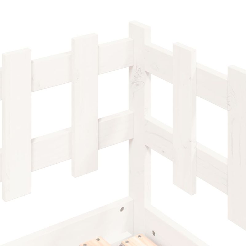 Casa si Gradina - Mobilier - Paturi si accesorii - Paturi - Pat de zi extensibil, alb, 2x(80x200) cm, lemn masiv de pin - Infinity.ro