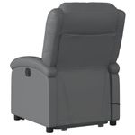 Ingrijire personala si Cosmetice - Sanatate si wellness - Articole wellness - Fotolii de masaj - Fotoliu masaj rabatabil electric cu ridicare, gri, piele eco - Infinity.ro