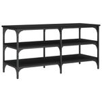 Casa si Gradina - Mobilier - Organizare si depozitare - Bancute - Banca de pantofi, negru, 100x38,5x49 cm, lemn prelucrat - Infinity.ro