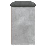 Casa si Gradina - Mobilier - Organizare si depozitare - Bancute - Banca de pantofi, gri beton, 82x32x50 cm, lemn prelucrat - Infinity.ro