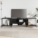 Casa si Gradina - Mobilier - Comode si corpuri - Comode - Comoda TV, negru, 203x37x50 cm, lemn prelucrat - Infinity.ro