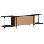 Casa si Gradina - Mobilier - Comode si corpuri - Comode - Comoda TV, negru, 203x37x50 cm, lemn prelucrat - Infinity.ro