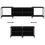 Casa si Gradina - Mobilier - Comode si corpuri - Comode - Comoda TV, negru, 203x37x50 cm, lemn prelucrat - Infinity.ro