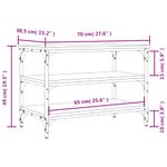 Casa si Gradina - Mobilier - Organizare si depozitare - Bancute - Banca de pantofi, gri sonoma, 70x38,5x49 cm, lemn prelucrat - Infinity.ro
