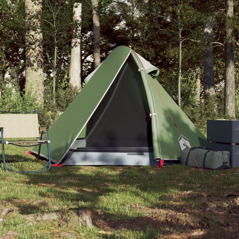 Sport si Outdoor - Camping - Corturi camping - Cort de camping pentru 2 persoane, verde, impermeabil - Infinity.ro