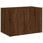 Casa si Gradina - Mobilier - Comode si corpuri - Comode - Comoda TV de perete cu lumini LED, stejar maro, 60x35x41 cm - Infinity.ro
