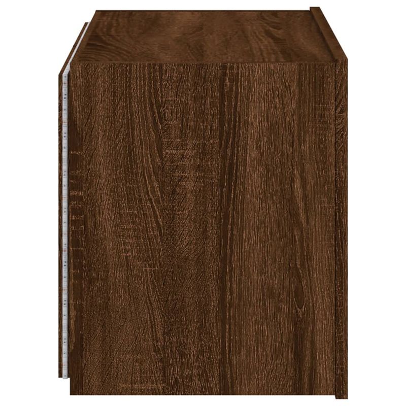 Casa si Gradina - Mobilier - Comode si corpuri - Comode - Comoda TV de perete cu lumini LED, stejar maro, 60x35x41 cm - Infinity.ro