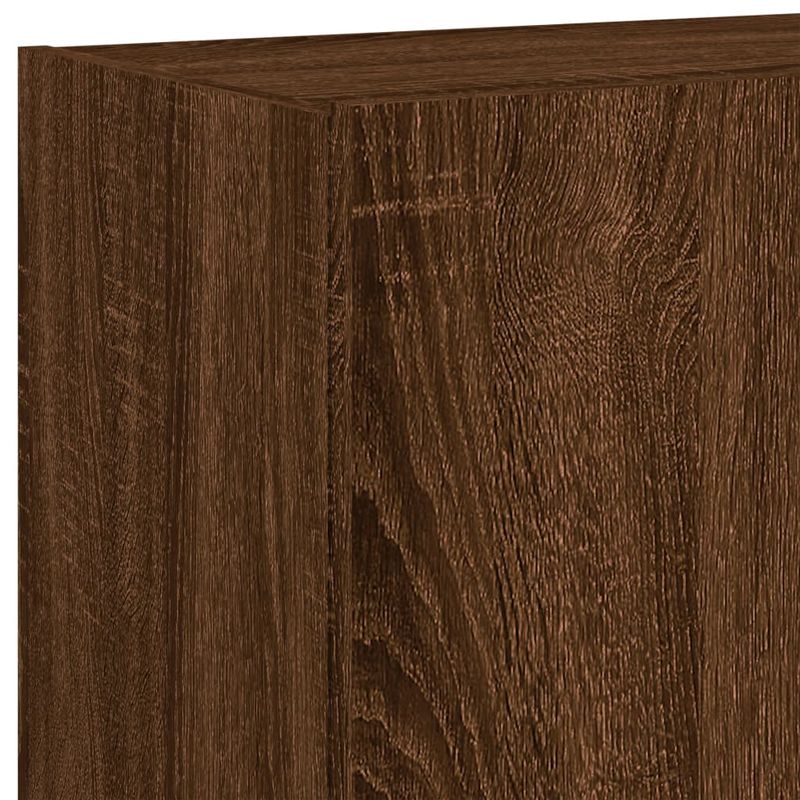 Casa si Gradina - Mobilier - Comode si corpuri - Comode - Comoda TV de perete cu lumini LED, stejar maro, 60x35x41 cm - Infinity.ro
