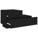 Casa si Gradina - Mobilier - Comode si corpuri - Noptiere - Noptiera cu lumini LED, negru, 70x36x40,5 cm - Infinity.ro