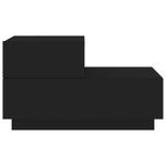 Casa si Gradina - Mobilier - Comode si corpuri - Noptiere - Noptiera cu lumini LED, negru, 70x36x40,5 cm - Infinity.ro