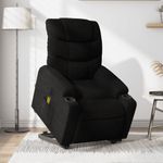 Ingrijire personala si Cosmetice - Sanatate si wellness - Articole wellness - Fotolii de masaj - Fotoliu electric de masaj rabatabil cu ridicare, negru, textil - Infinity.ro