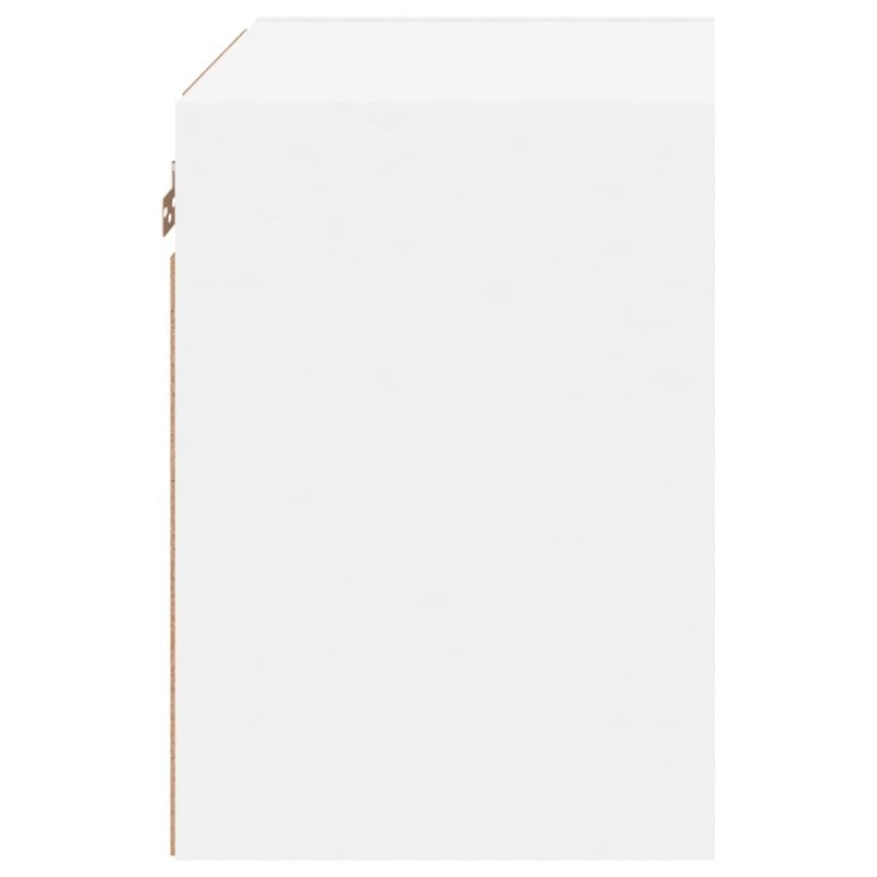 Casa si Gradina - Mobilier - Comode si corpuri - Comode - Noptiere cu lumini LED montate pe perete, 2 buc., alb - Infinity.ro