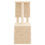 Petshop - Accesorii petshop - Jucarii animale - Ansambluri de joaca - Ansamblu de pisici cu stalpi din funie de sisal, crem, 86 cm - Infinity.ro