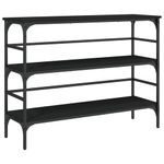 Casa si Gradina - Mobilier - Comode si corpuri - Console - Masuta consola, negru, 100x32x75 cm, lemn compozit - Infinity.ro